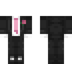 pink tie suit