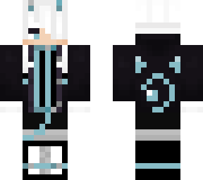 blue and white demon
