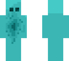 cyan fading creature