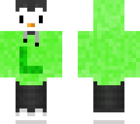lime hoodie penguin