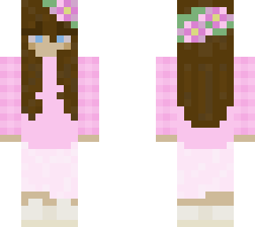pink flower girl (blue eyes)