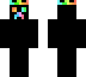rainbow and black creeper with crown