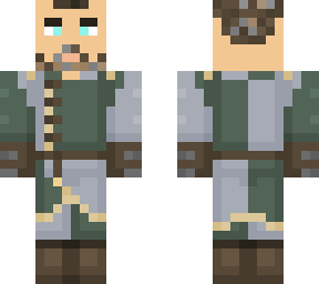 green&white gambeson base w/ custom head