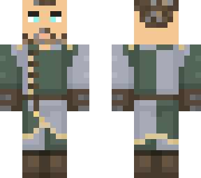 green&white gambeson base w/ custom head