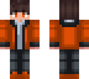 orange hoodie