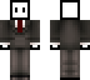 black and white blob in suit 3d