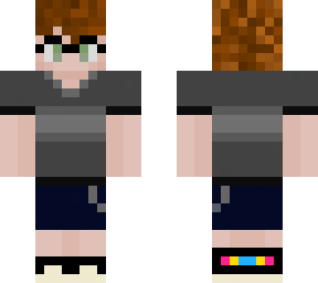 gray wears shorts