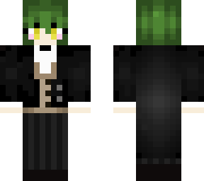 green_hair & suit