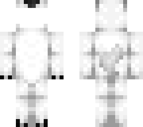ob - white wolf suit w/ overlay head