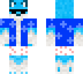 Summer blue wolf | Minecraft Skin