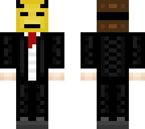 yellow masked of suit a man of devil