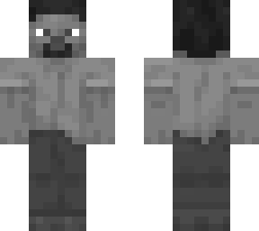 black and white steve