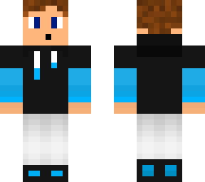black hoodiie/blue under shirt