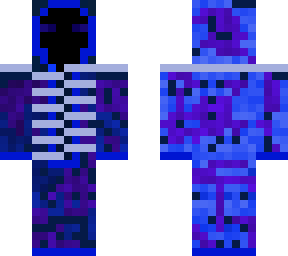 cool purple, blue cloak