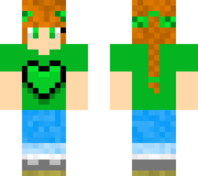 my skin, green