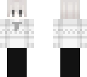 white sweater skin