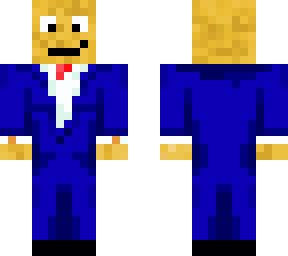potato in blue suit