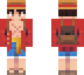 luffy with a backpack