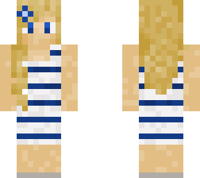 girl in striped dress