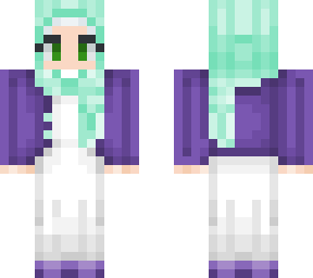 hijabi purple green
