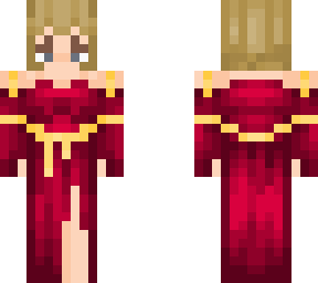 medieval red dress