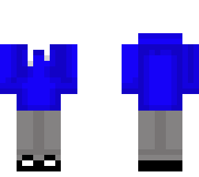 blue hoodie template
