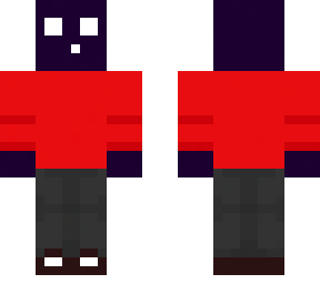red shirt block man