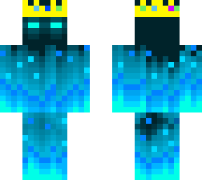 soul fire in the dark with technoblade crown