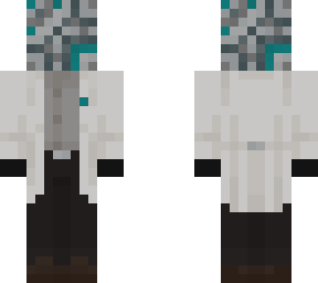 light grey glazed terracotta scientist