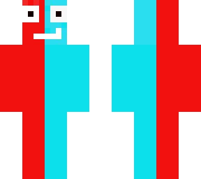 red blue man