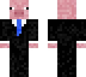 a pig in a suit