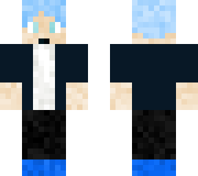 blue hair boy