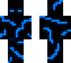 blue neon guy