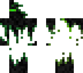 green broken infected enderman