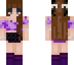 light brunette purple girl