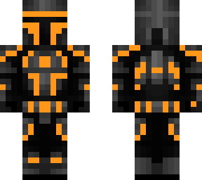 orange dark mandalorian