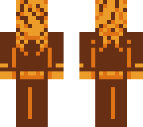 orange pixel person