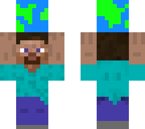 steve holding earth