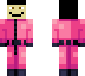 unmasked pink guard
