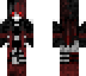 dark-red/black  emo girl