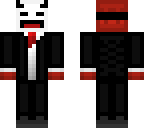 devil of serious masked of face an suit