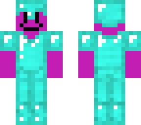 happy purple blubo in armour