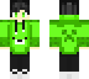 green hoodie boy with skin base