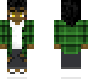 green plaid jacket boy