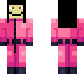 unmasked pink guard girl