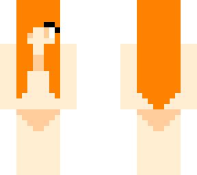 orange little girl swimsuit
