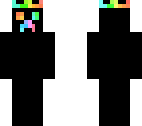 rainbow and black creeper with crown