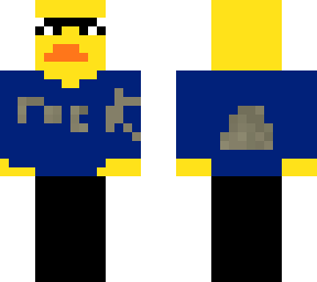 duck wearing m lg sunglasses and head phones