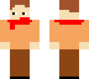 guy with red scarf