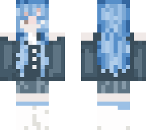 skin girl blue